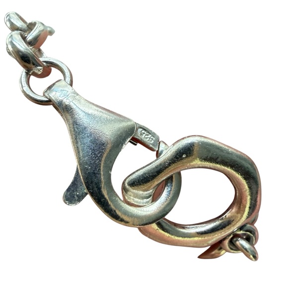 Silpada 925 Sterling Silver In Good Faith Hammered Link Cross Bracelet religious - Picture 4 of 4